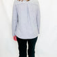 Multiples Snow Gray Knit, Half Zip Top