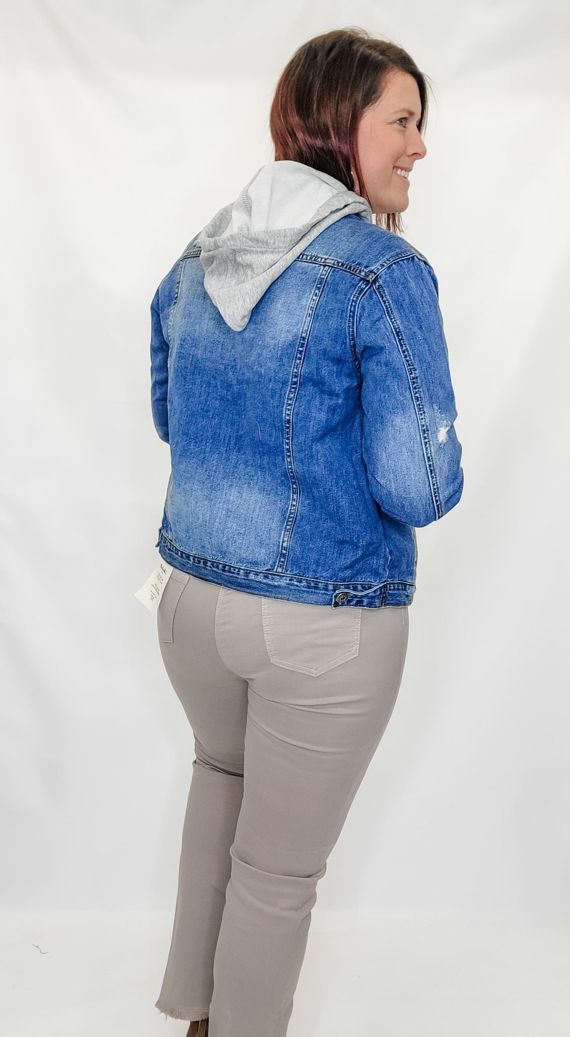 Agnes Orinda Women's Plus Size Denim Hood Drawstring Fall Winter Button Jean  Jackets Black 4x : Target
