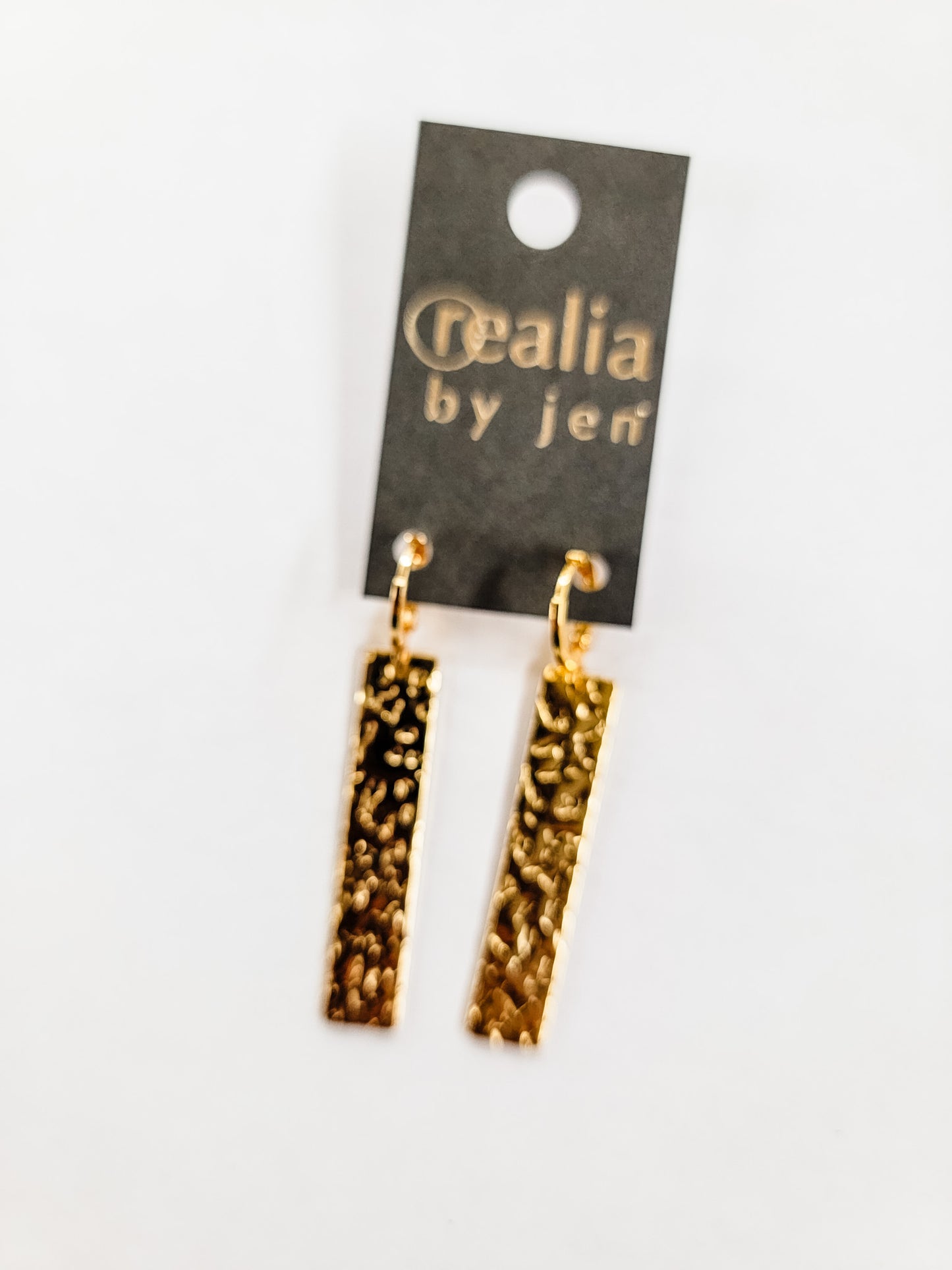 Gold Bar Earrings