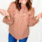 Rust & Cream Gingham Long Sleeve