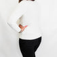 Ivory, Pom Star Crew Neck Sweater