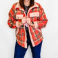 Panache Red, Tan & Pink Plaid Jacket