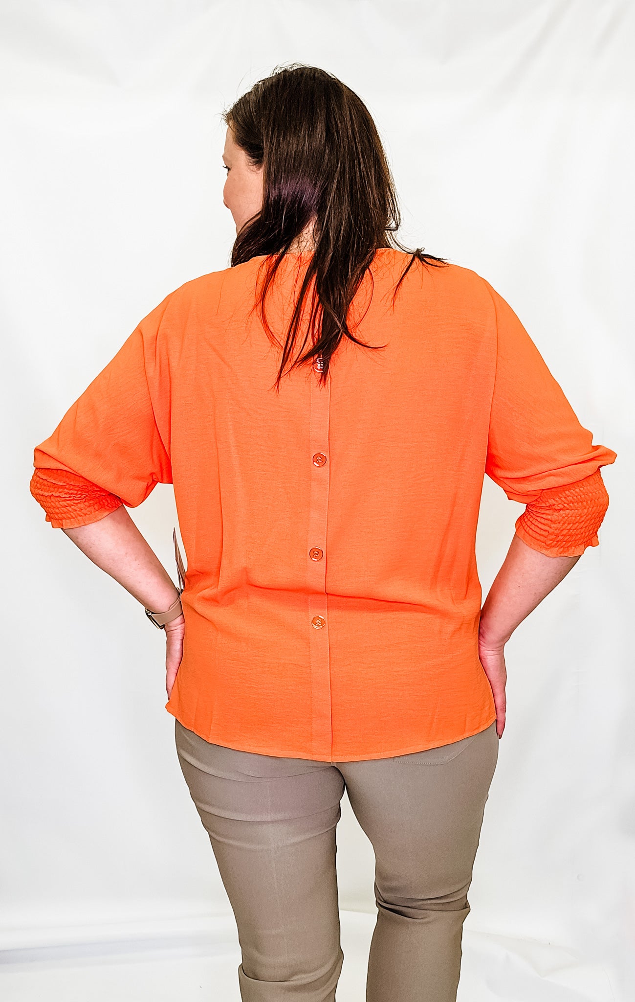 Multiples Bright Melon Dolman Top