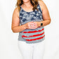 Stars & Stripes Gray Tank Top