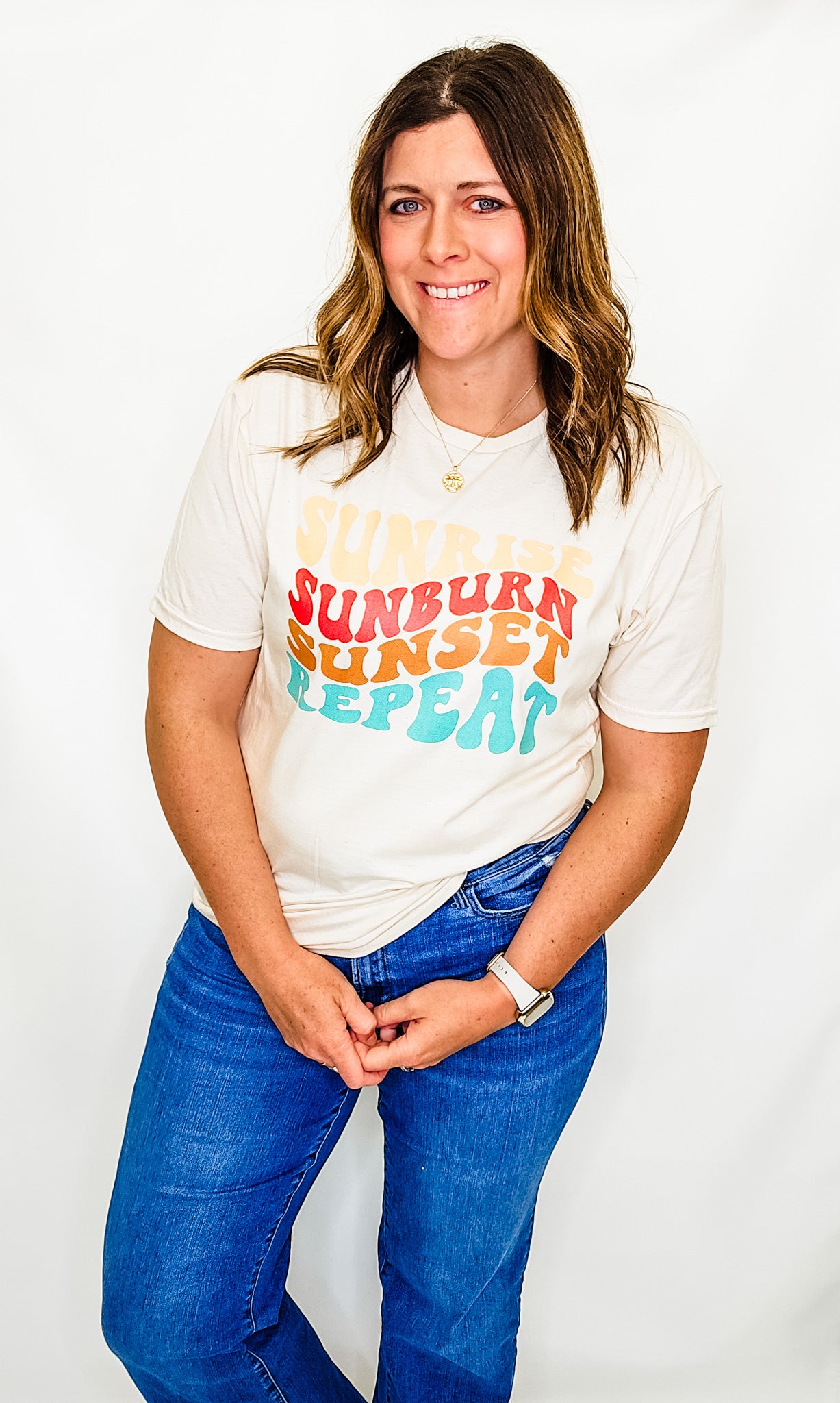 Sunrise, Sunburn, Sunset, Repeat Graphic Tee