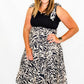 Black & Taupe Animal Print Dress