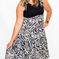 Black & Taupe Animal Print Dress