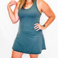 Smoked Spruce Athletic Romper Dress - Ext Size Only