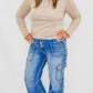 Risen High Rise Wide Cargo Pocket Jeans - RDP5534