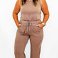 Mocha Sleeveless Jumpsuit