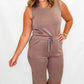 Mocha Sleeveless Jumpsuit