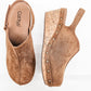 Corkys Tobacco Suede Make Em Blush Mule Wedge