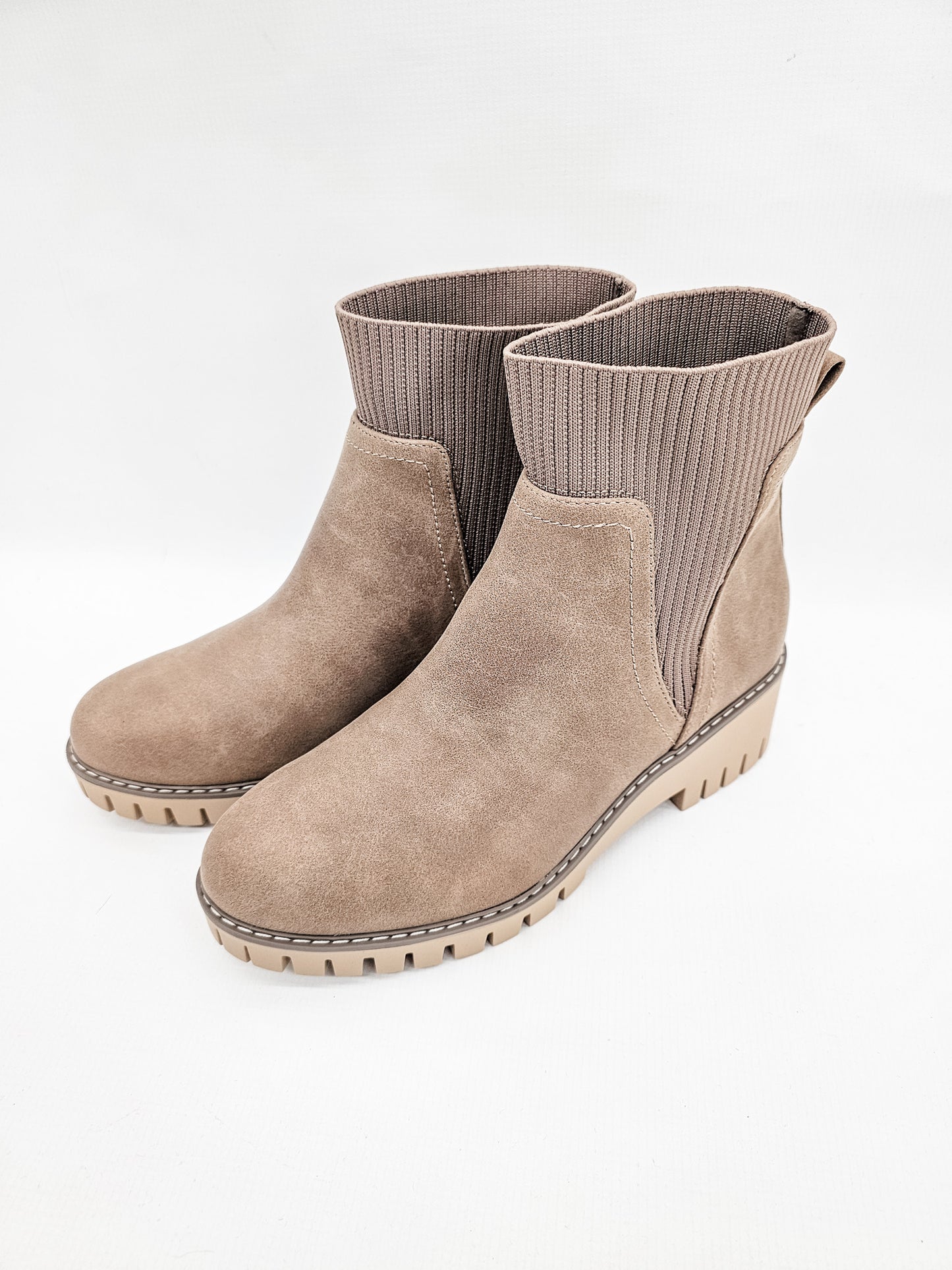 Very G Taupe Magnolia Wedge Boot