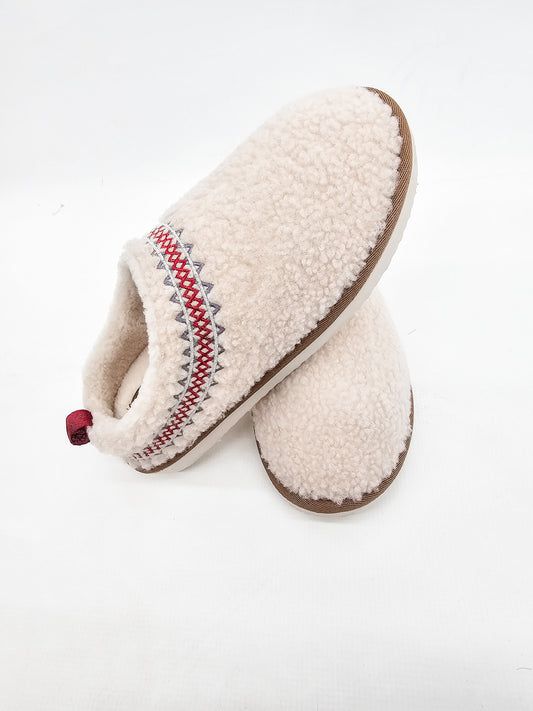 Very G Cream Cuddle Slipper Shoe