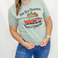 Fun, Old-Fashioned Family Christmas Ligth Green Graphic Tee