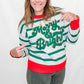 Merry & Bright Ivory & Green Stripe Sweater