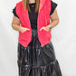 Red, Sherpa Vest