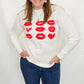 Kissy Hearts Knit Sweater - Variety