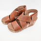 Corkys Cognac Guilty Pleasure Wedge Sandals