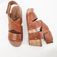 Corkys Cognac Guilty Pleasure Wedge Sandals