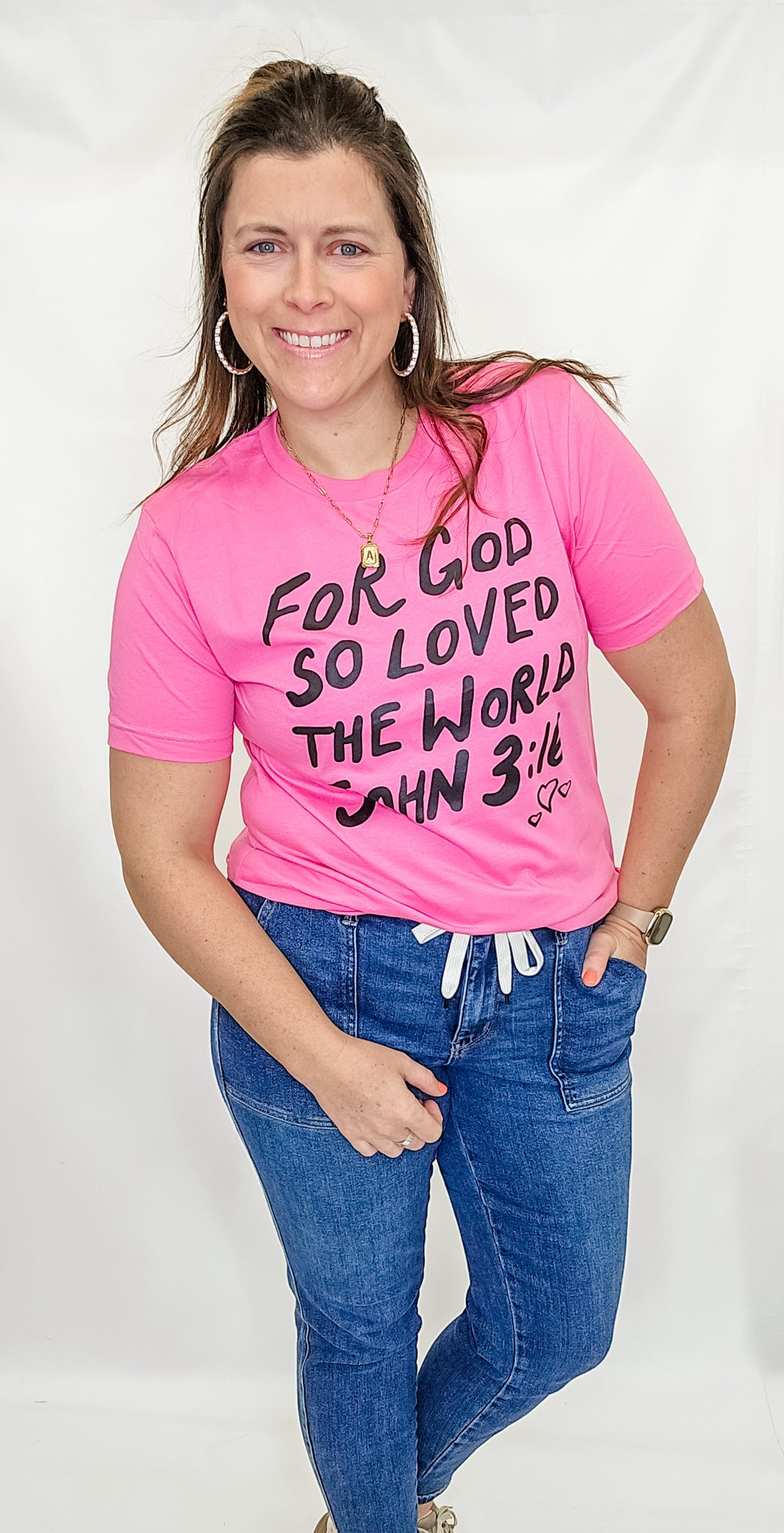 For God So Loved the World, Pink Graphic Tee