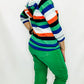 Tribal Blue, Orange & Green Casual Hoodie