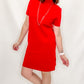 Charlie B Cranberry Red Shoet Sleeve Sweater Dress