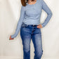 Soft-Brushed Ribbed Henley Top - Variety