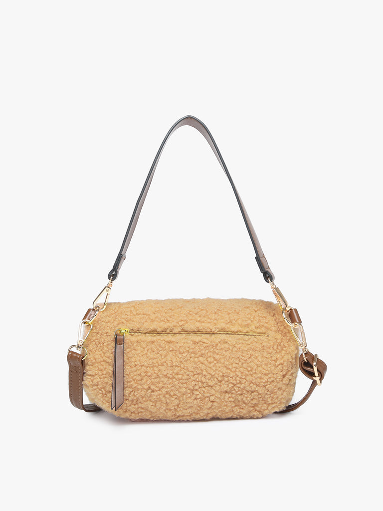 Jen & Co Brookie Sherpa Belt Bag with Vegan Strap