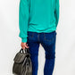 Teal Half Zip Lightweight Hoodie