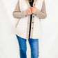 Oatmeal & Taupe Quilted Jacket