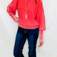 Boho Red Mineral Washed Sweater