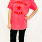 American Made Vintage Red Graphic Tee