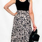 Black & Taupe Animal Print Dress