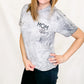 Mom Life Acid Wash Gray Graphic Tee