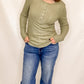 Soft-Brushed Ribbed Henley Top - Variety