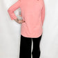 Multiples Blush, Three-Quarter Sleeve Tulip Hem Top