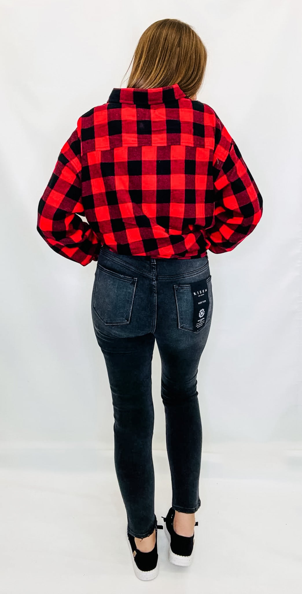 Panache Buffalo Plaid Oversized Shirt