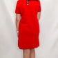 Charlie B Cranberry Red Shoet Sleeve Sweater Dress