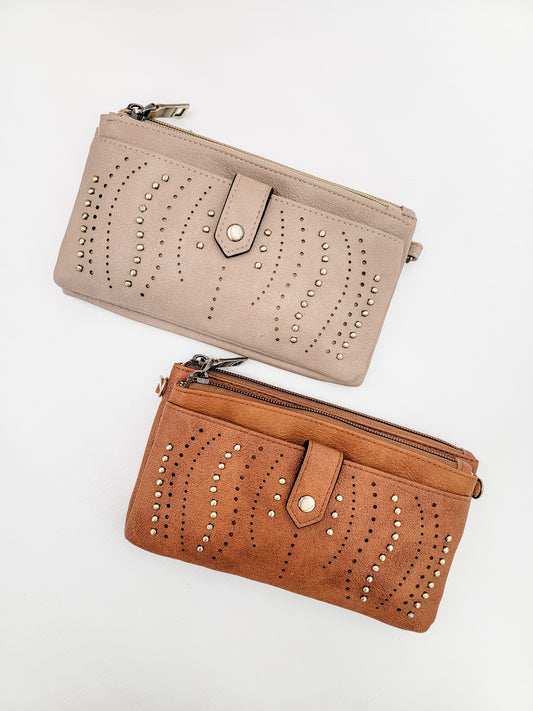 Jen & Co Ayra Wallet Clutch with Studs - Variety